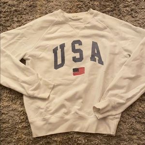 Cropped USA sweatshirt